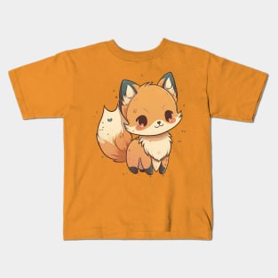 Kawaii Fox Kids T-Shirt